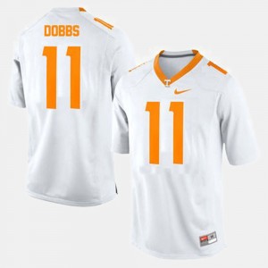 Men Tennessee Volunteers #11 Football Joshua Dobbs college Jersey - White