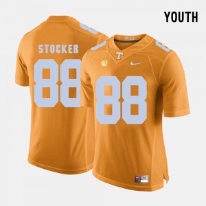 Kids #88 VOL Football Luke Stocker college Jersey - Orange