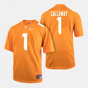 Men #1 Vols Football Marquez Callaway college Jersey - Orange