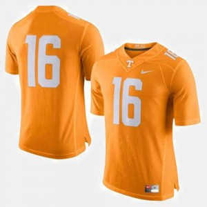 Men #16 Football Tennessee Volunteers Peyton Manning college Jersey - Orange