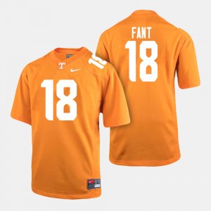 Men #18 Football Tennessee Princeton Fant college Jersey - Orange