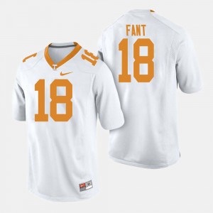 Men #18 Football TN VOLS Princeton Fant college Jersey - White