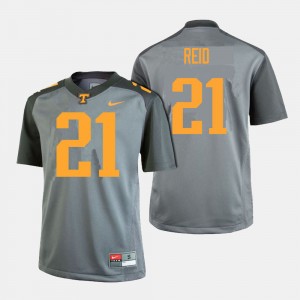 Men Football #21 Tennessee Volunteers Shanon Reid college Jersey - Gray