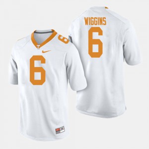 Men's VOL #6 Football Shaq Wiggins college Jersey - White