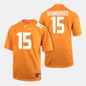 Men #15 UT VOLS Football Shawn Shamburger college Jersey - Orange