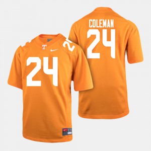 Men Tennessee Volunteers Football #24 Trey Coleman college Jersey - Orange