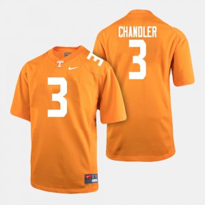 Men's #3 Football UT VOL Ty Chandler college Jersey - Orange