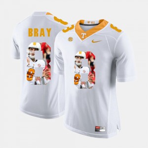 Men Pictorial Fashion #8 UT VOL Tyler Bray college Jersey - White