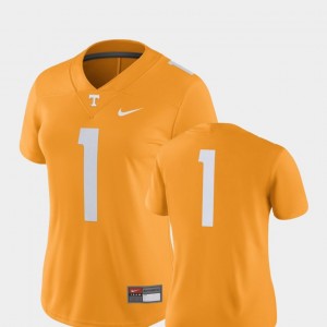 Womens #1 UT VOL Football 2018 Game college Jersey - Tennessee Orange