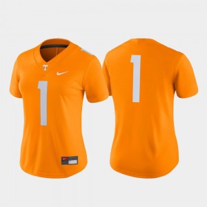 Ladies UT VOLS Football #1 Game college Jersey - Tennessee Orange